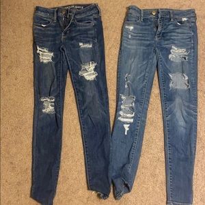 american eagle ripped jeans